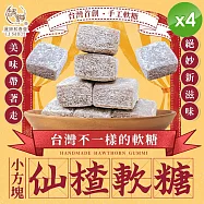 【麗紳和春堂】小方塊仙楂軟糖(50g/包)x4包