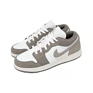 Nike 休閒鞋 Air Jordan 1 Low GS 大童 女鞋 灰 白 AJ1 553560-026 23.5cm GREY/WHITE