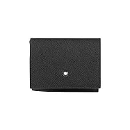 MONTBLANC Sartorial 匠心系列三折疊卡片夾/名片夾 (黑色)