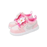 Nike 學步鞋 Jordan 1 Low Alt SE TD 小童 粉紅 花 魔鬼氈 II0593-600 14cm PINK GLOW/LIGHT AQUA