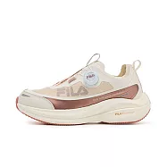 Fila 斐樂 LA Vita [5-J313A-122] 女 慢跑鞋 跑鞋 路跑 旋鈕 免綁帶 米 金 23cm 米/金