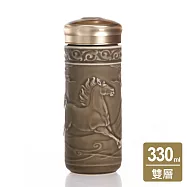 《乾唐軒活瓷》 新品上市 | 天威寶馬隨身杯 / 大 / 雙層 / 4色 330ml 無 摩卡棕