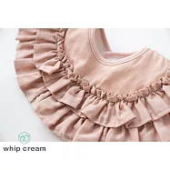 【日本 whip cream】蓬鬆荷葉邊圍兜 粉色
