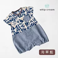 【日本 whip cream】小帆船包屁衣 80 海軍藍