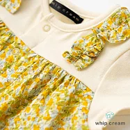 【日本 whip cream】小碎花包屁衣 70 黃色