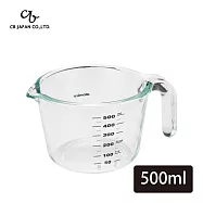 CB JAPAN 耐熱玻璃把手量杯-500ml