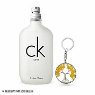 Calvin Klein 能量磁場淨化組[CK ONE 中性淡香水100ml TESTER+水晶許願樹吊飾]-公司貨