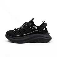Fila 斐樂 Ridge [5-C333A-008] 女 休閒鞋 戶外 運動 山系 抽繩 免綁帶 黑 23.5cm 黑