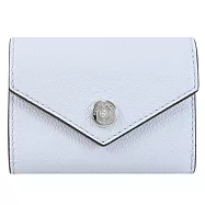 TORY BURCH 178258 內裏小狗花紋扣式三折小短夾.水藍