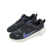 Nike 慢跑鞋 Stellar Ride PSV 中童 小朋友 黑 藍 魔鬼氈 HQ3267-010 22cm BLACK/BLUE