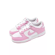 Nike 休閒鞋 Dunk Low PS 中童 小朋友 白 粉 經典 IU7765-125 21cm WHITE/PINK
