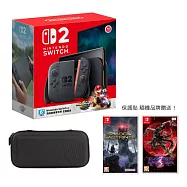 【Nintendo 任天堂】Switch2 NS2 瑪利歐賽車世界盒裝主機 + NS闇鬥迷宮 + NS蓓優妮塔 3 + 副廠周邊配件