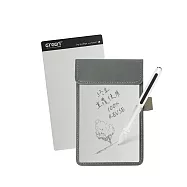 【Green Board】7.2吋磁性電紙板 MT7進階收納組 (電紙板黑色x2+手寫筆) MIT雙專利設計 0.5mm超薄軟性電子紙 局部清除手寫板 無 灰色皮革夾