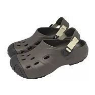 Crocs 洞洞鞋 Quick Trail Clog 男鞋 縱野克駱格 深咖啡 戶外 212809206 28cm ESPRESSO