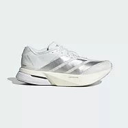 Adidas 愛迪達 Adizero Boston 13 [JS4948] 女 慢跑鞋 跑鞋 路跑 白 銀 24.5cm 白/銀