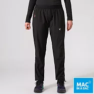 【MAC IN A SAC】女款VENTURE袋著走防水防風透氣長褲/輕量登山雨褲LDS287- XS 黑