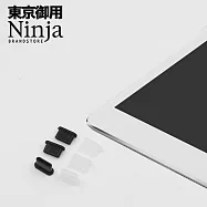 【東京御用Ninja】小米 Redmi Pad 2 (9.7吋)專用USB Type-C傳輸底塞(黑+透明套裝超值組)各3入裝