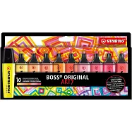 STABILO 德國 思筆樂 BOSS ORIGINAL ARTY 波士經典螢光筆 10色暖色系組/盒 ST70/10-1-20