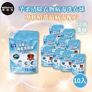摩達客 芊柔超濃縮清除衣物病毒洗衣球20入袋裝*10入 台灣製造