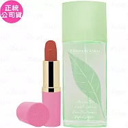 Elizabeth Arden 伊麗莎白雅頓 綠茶噴式香水(100ml)+雅詩蘭黛 絕美奢潤精萃唇膏-緞光(#333 楓葉紅棕)(3.5g)(公司貨)