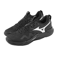 Mizuno 美津濃 排球鞋 Wave Momentum Pro 男鞋 黑 白 緩震 運動鞋 V1GA2540-82 27.5cm BLACK/WHITE