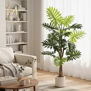 【Floral M】南洋峇厘島蔓綠絨1.6公尺室內大型仿真植栽(贈送花盆)