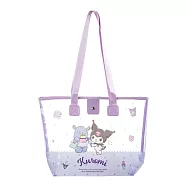【SANRIO 三麗鷗】正版授權防水游泳包防水透明包瑜伽包補習袋才藝袋酷洛米美樂蒂大耳狗凱蒂貓HELLO KITTY聖誕禮物生日禮物 酷洛米防水透明包