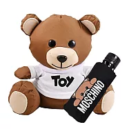 MOSCHINO 8888 品牌小熊娃娃收納輕量摺疊晴雨傘(四色選擇) 黑
