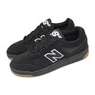 New Balance NB 休閒鞋 480 男鞋 女鞋 黑 白 復古 麂皮 膠底 運動鞋 NM480SBW-D 23cm BLACK/WHITE