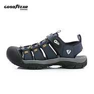 【Goodyear 固特異】歐胡島 男款護趾磁扣運動涼鞋 / GAMS63706 JP28 深藍