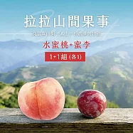 【拉拉山間果事】拉拉山雙蜜組-水蜜桃8顆禮盒x1+蜜李3斤禮盒x1 07/11-07/20出貨
