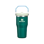 STANLEY 經典系列 IceFlow 手提吸管杯2.0 0.59L / 風暴綠