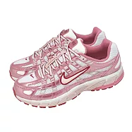 Nike 休閒鞋 Wmns P-6000 女鞋 粉紅 白 復古 緩震 老爹鞋 IO3496-100 25cm PINK/WHITE