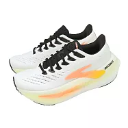 Brooks 慢跑鞋 Glycerin Max 2 女鞋 白 黃 超級甘油 厚底 氮氣中底 1204681B196 24cm WHITE/YELLOW