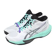 Asics 亞瑟士 排球鞋 Sky Elite FF MT 4 男鞋 白 綠 抗扭 緩震 運動鞋 1051A101100 25.5cm WHITE/GREEN