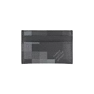 LV Double Card 新版格紋設計4卡名片夾/卡片夾(黑色)_展示品