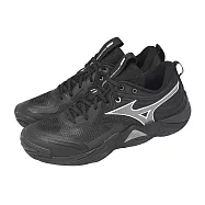 Mizuno 美津濃 排球鞋 Wave Momentum Elite 男鞋 黑 灰 緩震 運動鞋 V1GA2512-82 31cm BLACK/GREY