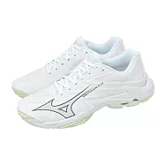 Mizuno 美津濃 排球鞋 Wave Lightning Elite 女鞋 男鞋 白 運動鞋 V1GC2600-85 29cm WHITE/GREY