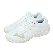 Mizuno 美津濃 排球鞋 Lightning Select 女鞋 白 綠 包覆 支撐 運動鞋 V1GC2670-85 27cm WHITE/GREEN