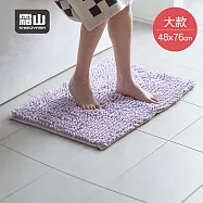 【日本霜山】雪尼爾加厚防滑吸水地墊/浴室腳踏墊-48x76cm-多色可選 -紫