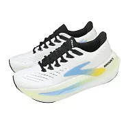 Brooks 慢跑鞋 Glycerin Max 2 男鞋 白 藍 甘油極致系列 厚底 氮氣 1104791D185 28cm WHITE/BLUE