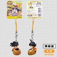 日本溫泉地限定Pirates Factory七龍珠超美味食物篇模型編織繩吊飾3D立體鑰匙圈DB 099溫泉饅頭:孫悟空&貝吉達/達爾(適伴手禮名產土產送禮) 吊飾-孫悟空