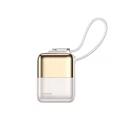 【GUXON】10000mAh 極方塊固態雙線行動電源 行充 固態行充 自帶線行動電源 晨曦金