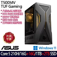 ★全面升級★ASUS 華碩 H-T500MV-05210H269W6 電競桌上型電腦 (Core 5 210H/16G+16G/1TB+2TB/RTX5060/W11)