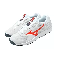 Mizuno 美津濃 網球鞋 Break Shot 5 AC 男鞋 女鞋 白 紅 匹克球 運動鞋 61GA2540-02 27cm WHITE/RED