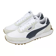 Puma 休閒鞋 Runtamed Lugged Classic 男女鞋 白 復古 膠底 401605-02 26cm WHITE/NAVY