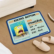 【SpongBob 海綿寶寶】2條組_比奇堡居民止滑地墊_IDCARD身分證系列_ 海綿寶寶IDCARD