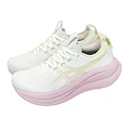 Asics 亞瑟士 慢跑鞋 GEL-Nimbus 28 D 寬楦 女鞋 白 緩震 運動鞋 1012B917101 25cm WHITE/HAZY LILAC