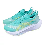Asics 亞瑟士 慢跑鞋 Megablast 男鞋 藍 輕量 長距離 回彈 運動鞋 1013A170400 30.5cm BLUE/GREEN