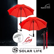 德國EuroSCHIRM 免持健行傘 大.登山雨傘 戶外健行傘 抗強風雨傘 免持雨傘 背包雨傘 紅
